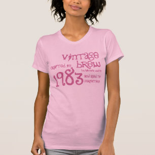 Camiseta trigésimo Nombre 1983 del personalizado del Brew