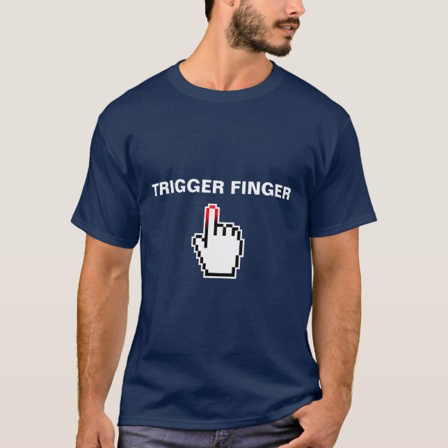 Camiseta TRIGGER FINGER regalo para desarrolladore (Anverso)