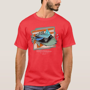 Camiseta Triggerfish hawaiano