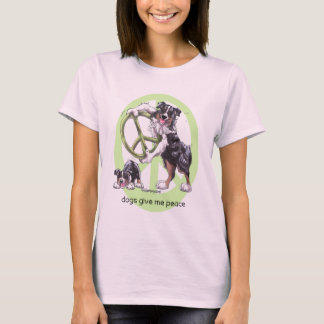 Camiseta Trigo negro pastor australiano