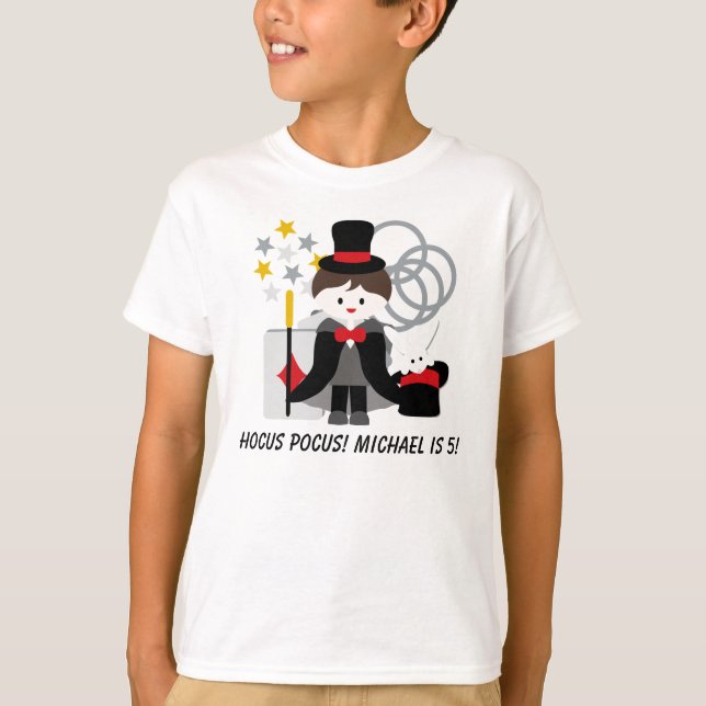 Camiseta triguena de encargo de la magia de la (Anverso)