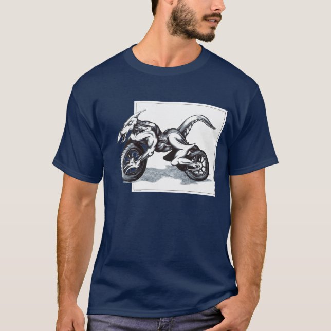 Camiseta Trike draconiano biomecánico (Anverso)