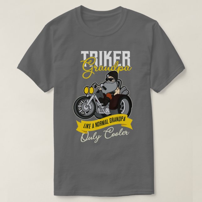 Camiseta Triker Grandpa Grandfather Motorcycle Tricycle Pen (Diseño del anverso)