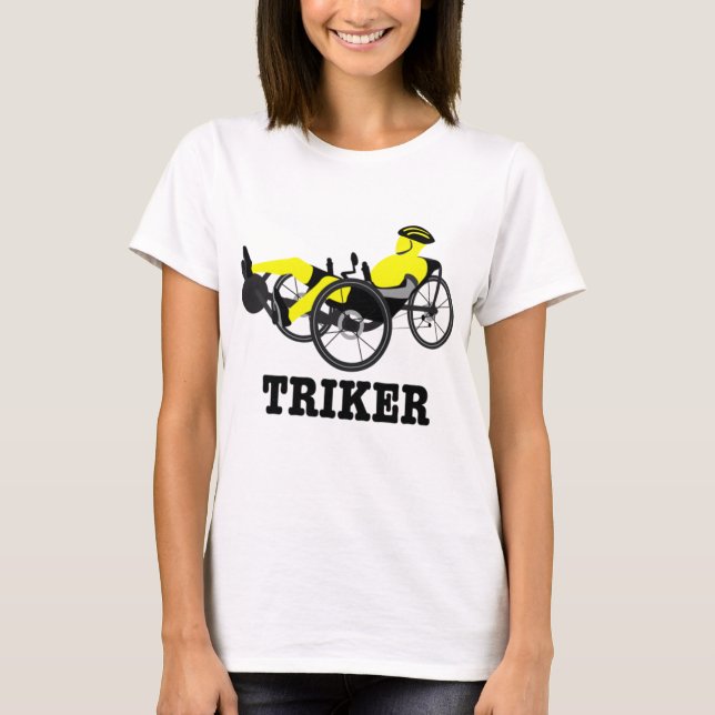 Camiseta Triker Recumbent Bike Trike (Anverso)