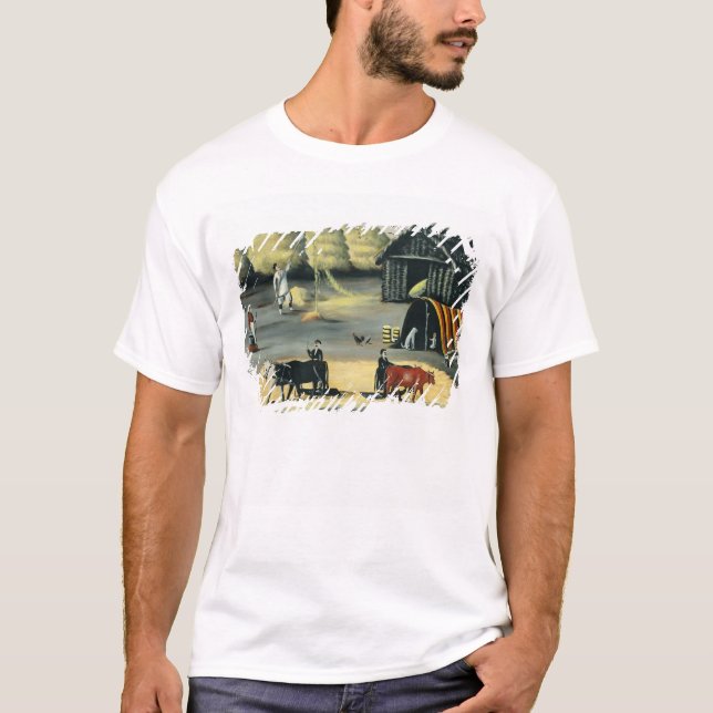 Camiseta Trilla del piso en un país georgiano (Anverso)