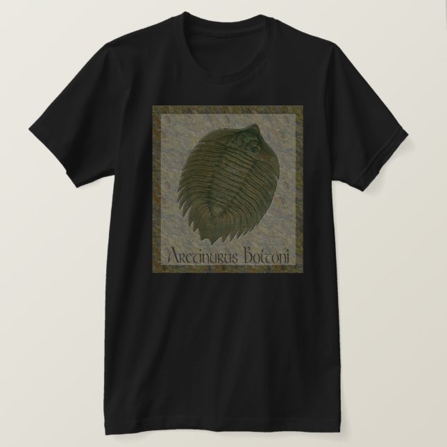 Camiseta Trilobita fósil de Arctinrus Boltoni (Anverso del diseño)