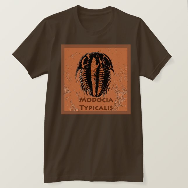 Camiseta Trilobite fósil típico de Modocia (Anverso del diseño)