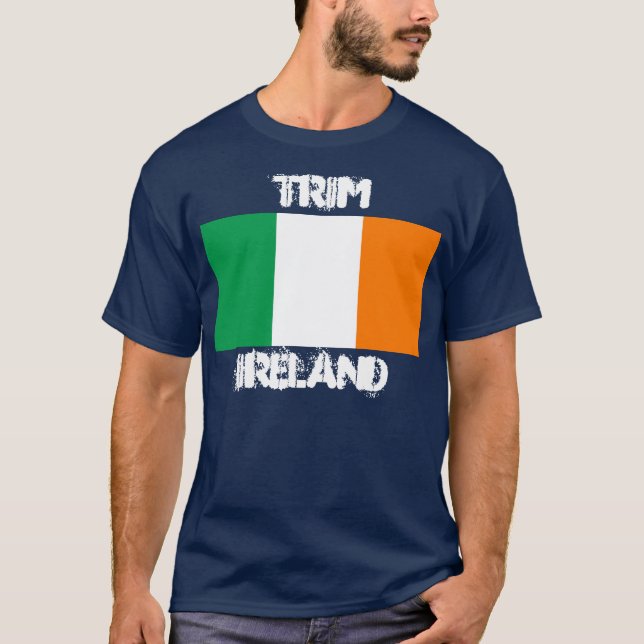 Camiseta Trim, Irlanda con bandera irlandesa (Anverso)