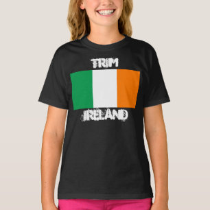 Camiseta Trim, Irlanda con bandera irlandesa Niños