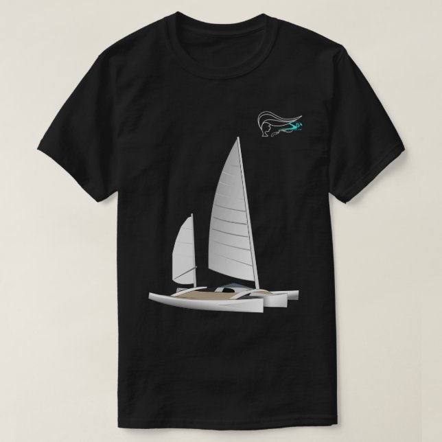 Camiseta Trimaran Newick Spark (Diseño del anverso)