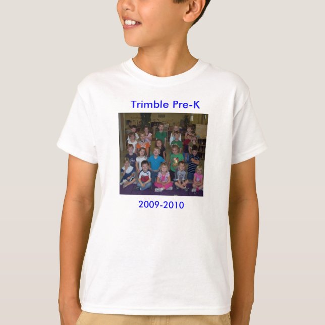Camiseta Trimble Pre-K, 2009-2010 (Anverso)