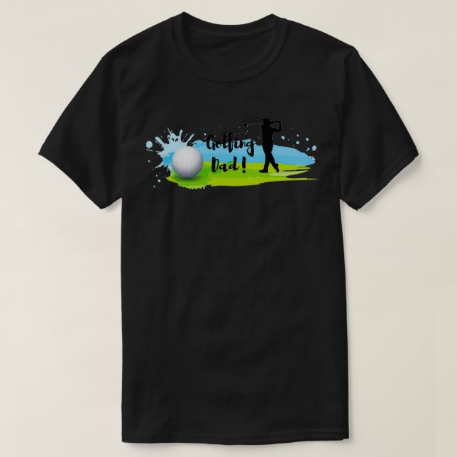 Camiseta Trimezcla de papá de golf (Diseño del anverso)