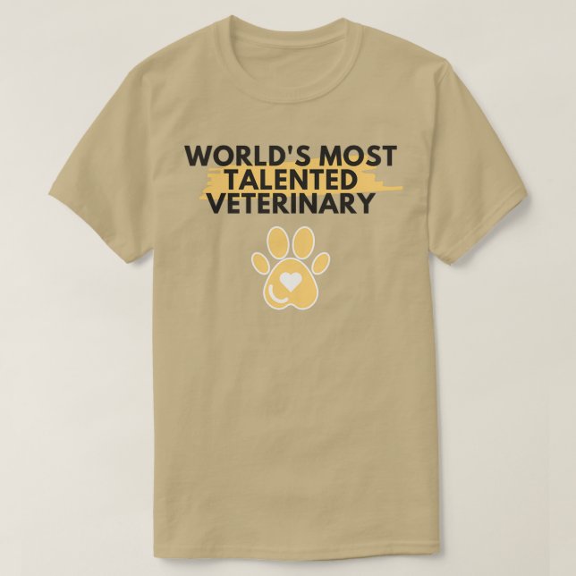 Camiseta Trimezcla veterinaria de más talento del mundo (Diseño del anverso)