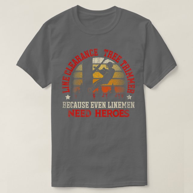 Camiseta Trimmer de árbol de holgura de línea porque inclus (Diseño del anverso)