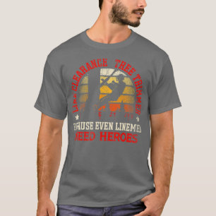 Camiseta Trimmer de árbol de holgura de línea porque inclus