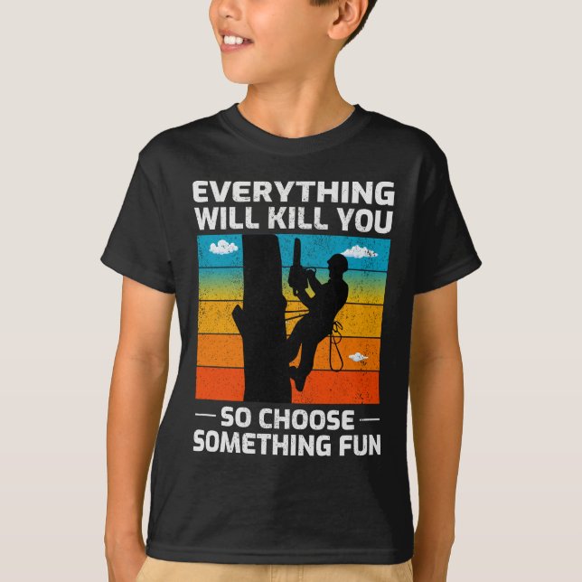 Camiseta Trimmer de escalada de cirujano arborista (Anverso)