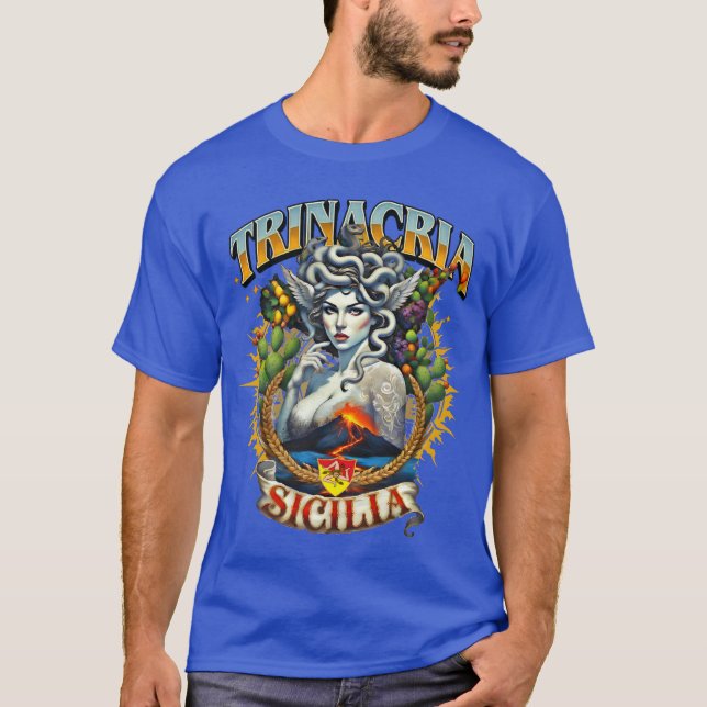 Camiseta Trinacria Estilo Retro  (Anverso)