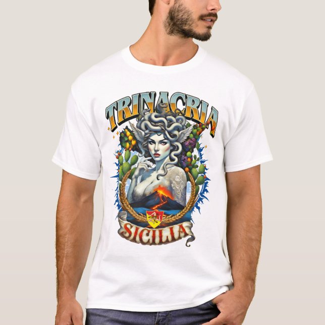 Camiseta Trinacria Retro Style T-Shirt  (Anverso)