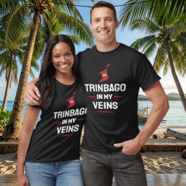 Camiseta Trinbago en mis venas • Orgullo Trini 868 (Subido por el creador)