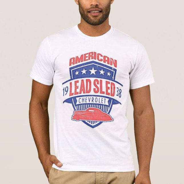 Camiseta Trineo AMERICANO 1938 de la ventaja de Chevrolet (Anverso)
