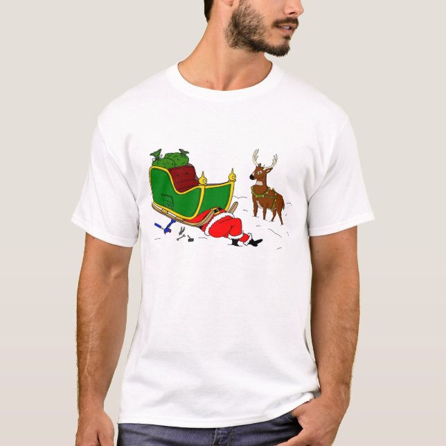 Camiseta trineo de h Santa (Anverso)