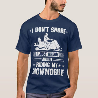 Camiseta Trineo motorizado Deportes de invierno Divertido A