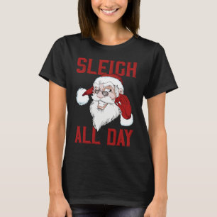 Camiseta Trineo Todo el Día Cool Santa Claus