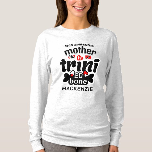 Camiseta Trini hasta la médula Texto NEGRO (Anverso)