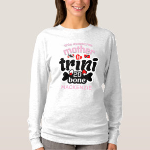 Camiseta Trini hasta los huesos Texto ROSA Madre