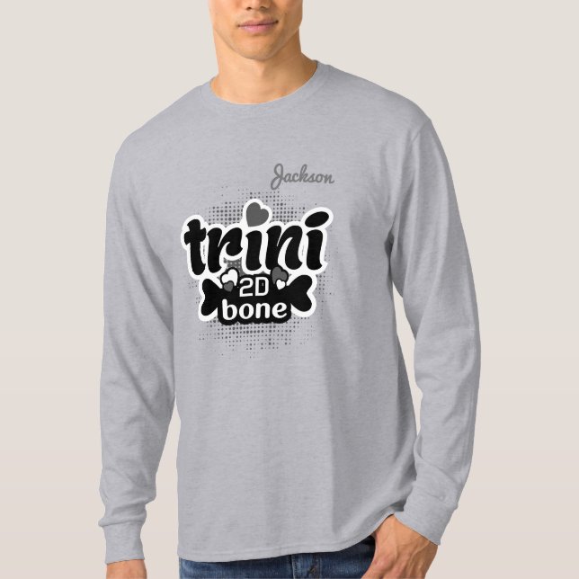 Camiseta Trini patriótico a de huesos con tu nombre (Anverso)