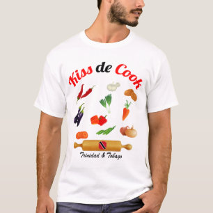 Camiseta Trinidad and Tobago besan la comida del cocinero