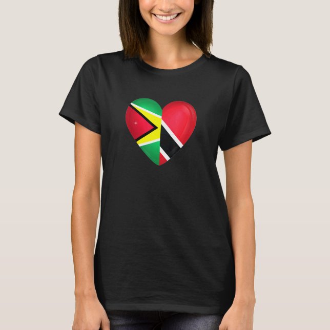 Camiseta Trinidad and Tobago Flag Trini Guyana Guyanese Fla (Anverso)