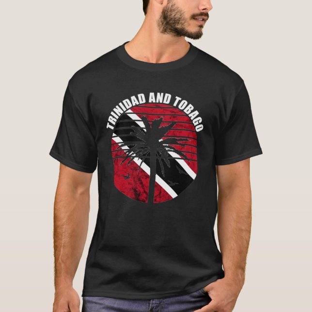 Camiseta Trinidad And Tobago Summer Palm Tree Trinidadian R (Anverso)