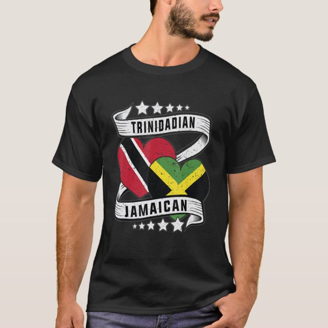 Camiseta Trinidad jamaiquina mitad Trinidad y mitad jamaiqu (Anverso)
