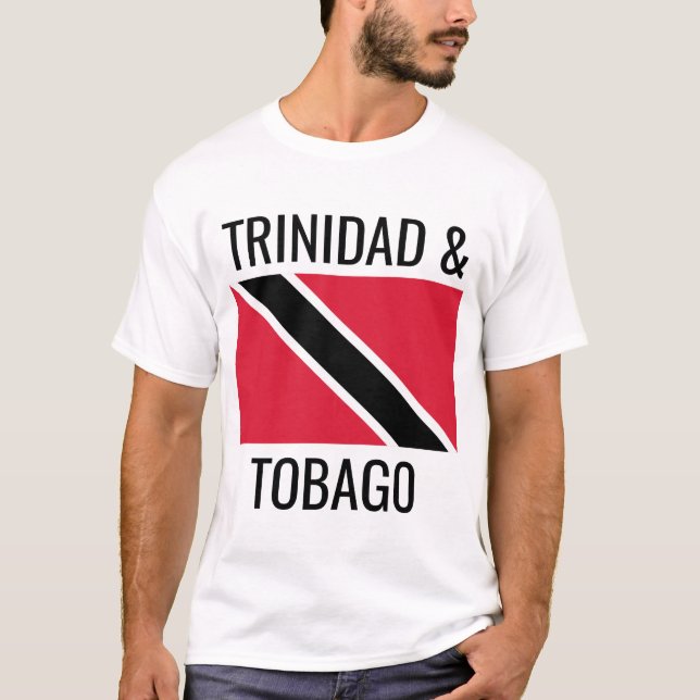 Camiseta Trinidad y Tobago // Bandera nacional mundial (Anverso)