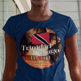 Camiseta "Trinidad y Tobago Este. Atardecer De 1962" Con Ba