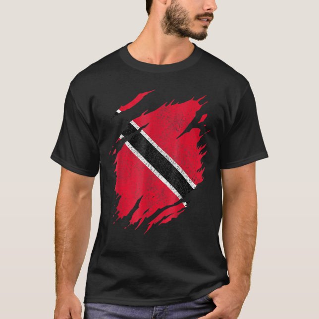 Camiseta Trinidad y Tobago: Orgullo de Bandera trinitense p (Anverso)