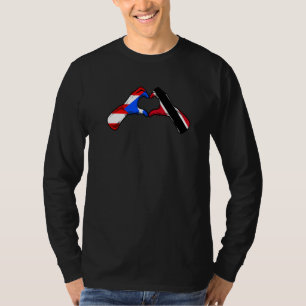 Camiseta Trinidad y Tobago Peurto Rico Bandera Mezcla de Co