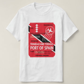 Camiseta trinidad y tobago puerto de españa billete de viaj