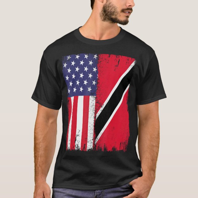 Camiseta Trinidad y Tobago Trini llega a la mitad de EE.UU. (Anverso)