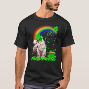 Camiseta Trino de trébol de la suerte gato balinés del día