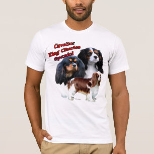 Camiseta Trío arrogante 2 del perro de aguas de rey Charle