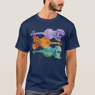 Camiseta Trío colorido del violín