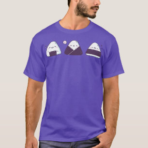 Camiseta Trio de balas de arroz japonesas Kawaii Onigiri