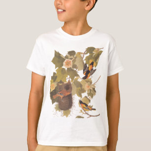 Camiseta Trío de Baltimore Oriole de Audubon