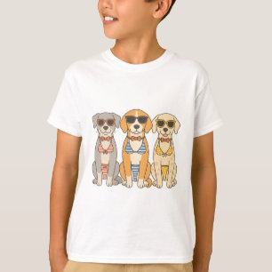 Camiseta Trío de Bikini Beach Barkers con Actitud