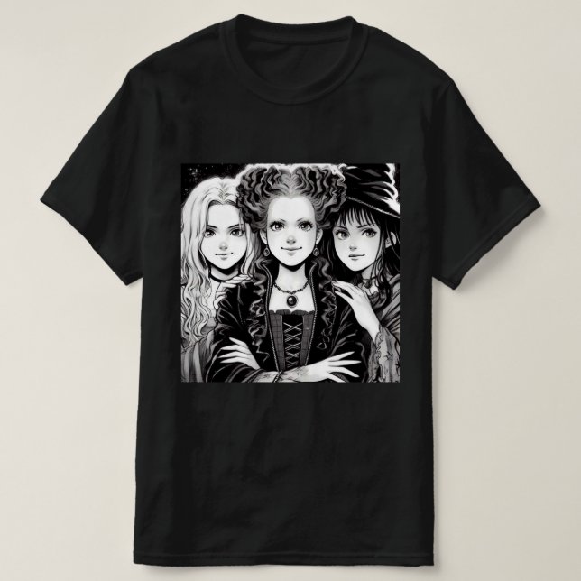 Camiseta Trío de brujas (Diseño del anverso)
