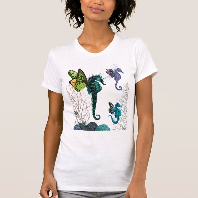 Camiseta Trio de caballito de mar con alas (Anverso)