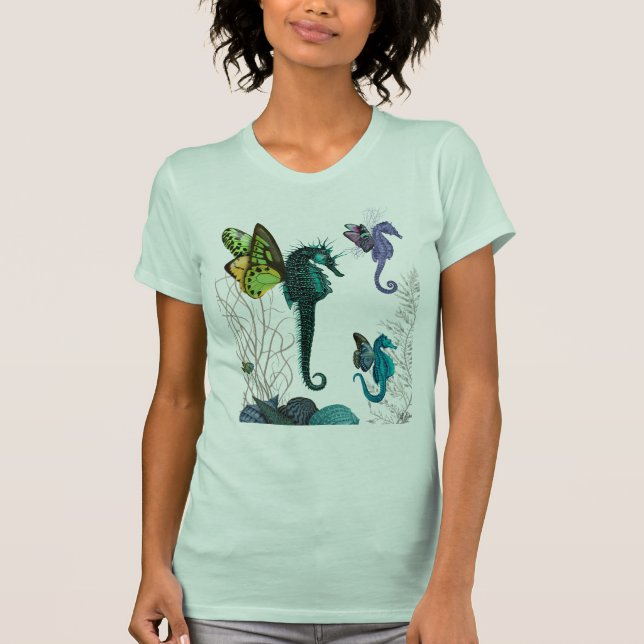 Camiseta Trio de caballito de mar con alas (Anverso)