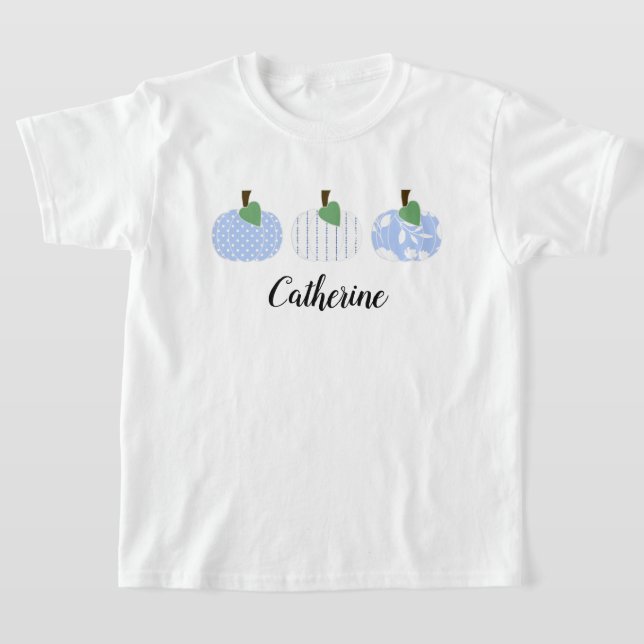 Camiseta Trio de Calabaza Azul Luz chica (Distribución)